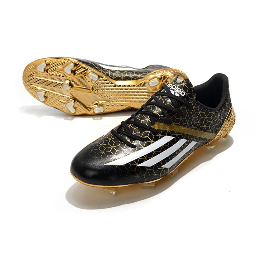 Adidas F50 Ghosted Core Black Cloud White Gold Metallic