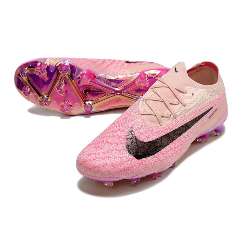 Black and pink top nike soccer cleats