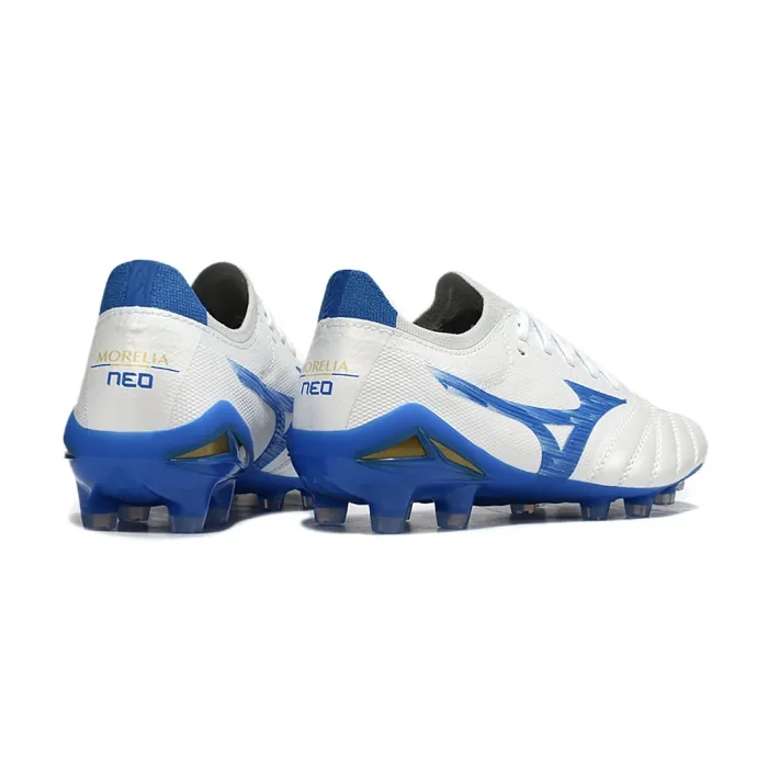 Mizuno Morelia Neo IV BATE Made In Japan FG White Blue