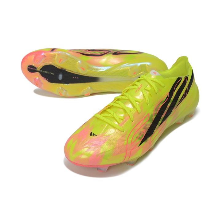 adidas F50 Hyperfast Evo FG Too Light - Solar Yellow Core Black Solar Turquoise