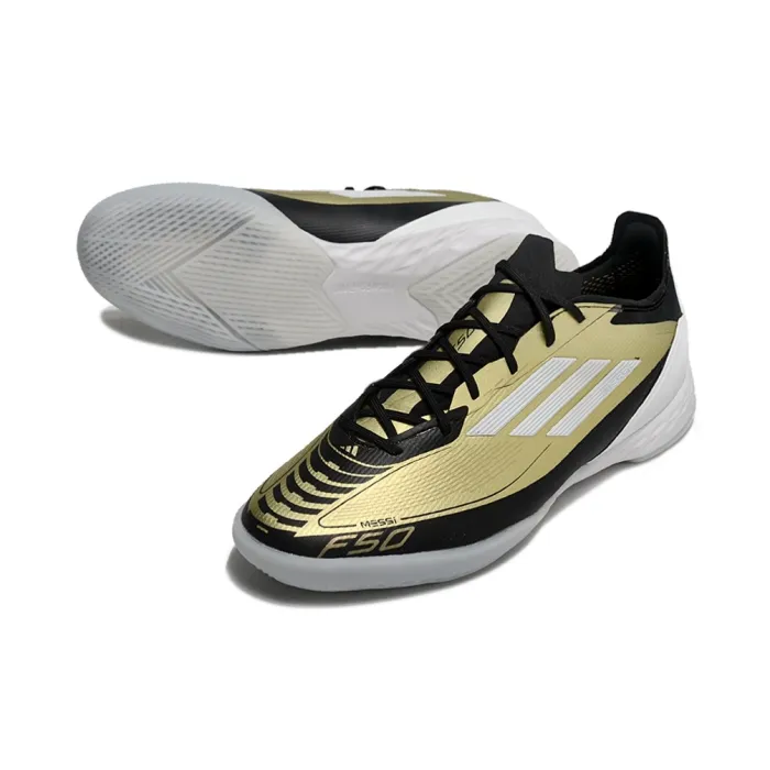 adidas F50 Pro IN Triunfo Dorado - Gold Metallic/Footwear White/Core Black