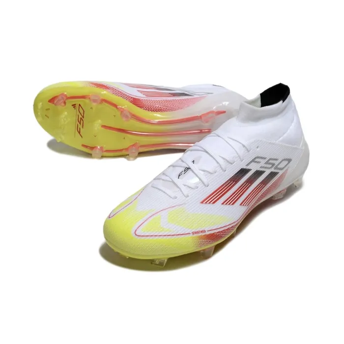 adidas F50 Womens Elite Mid White Solar Red Lucid Blue