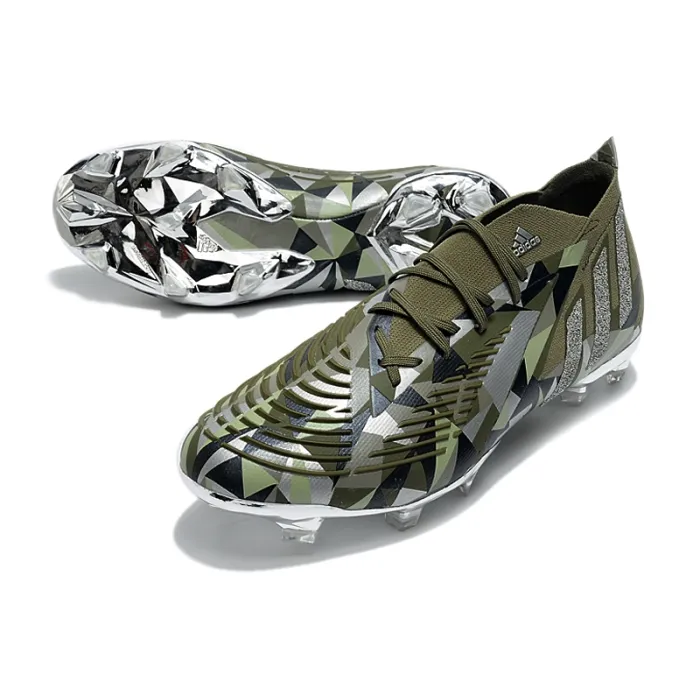 Adidas Predator Edge.1 Crystal FG Swarovski - Focus Olive Silver Metallic Magic Lime