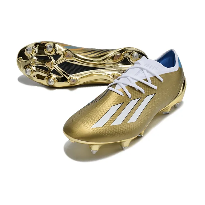 adidas X Speedportal + SG Soccer Cleats - Gold White