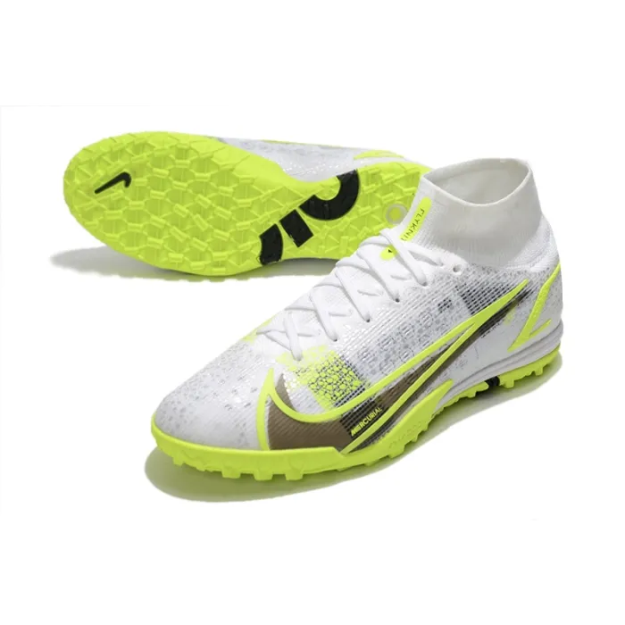 Nike Mercurial Superfly 8 Elite TF Silver Safari - White_Black_Metallic Silver_Volt