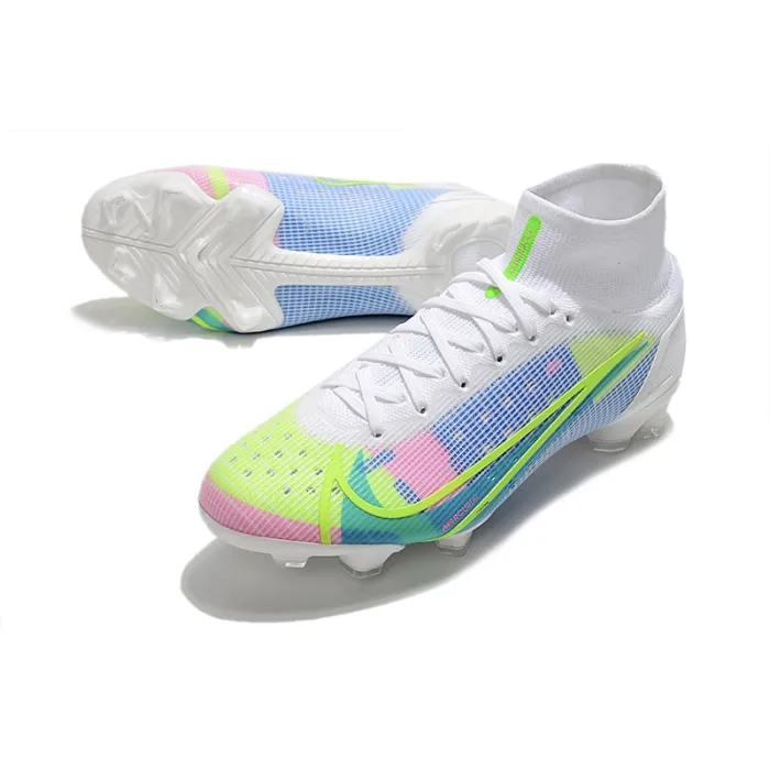 Nike Mercurial Superfly 8 Elite FG White Blue Volt