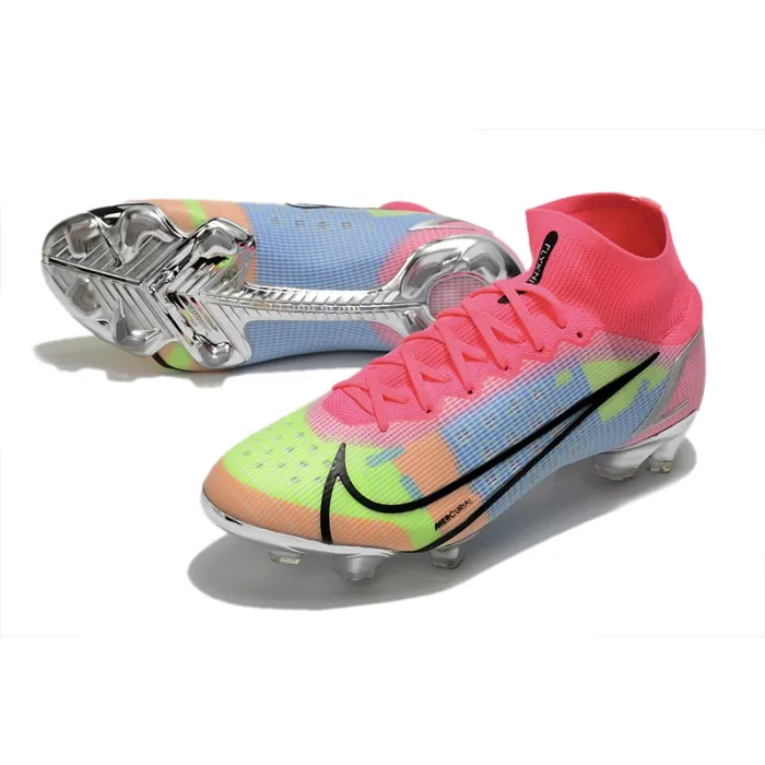 Nike Mercurial Superfly 8 Elite FG White Pink Metallic Silver Mulitcolor