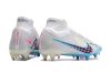 Nike Air Zoom Mercurial Superfly IX Elite AG-Pro Blast - White Baltic Blue Pink BlastIndigo Haze
