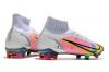 Nike Mercurial Superfly Dragonfly 8 Elite FG White Metallic Silver Dark Raisin