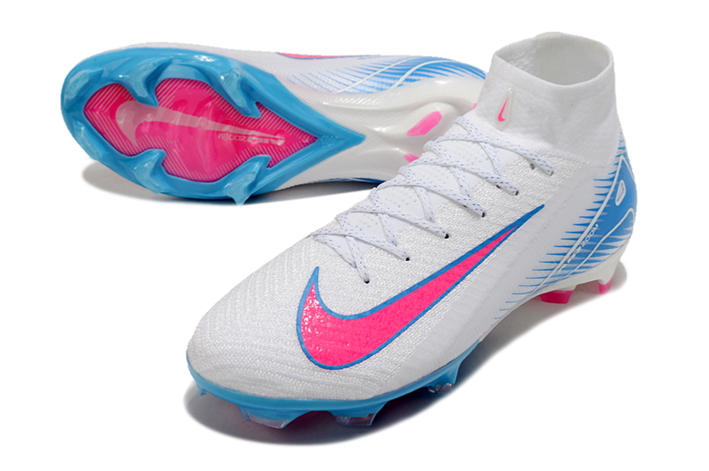 Nike Air Zoom Mercurial Superfly 10 Elite FG White Pink Blue