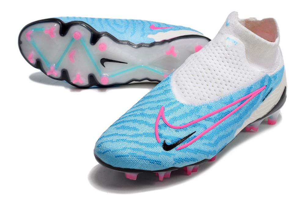 Nike soccer cleats blue and white clearance