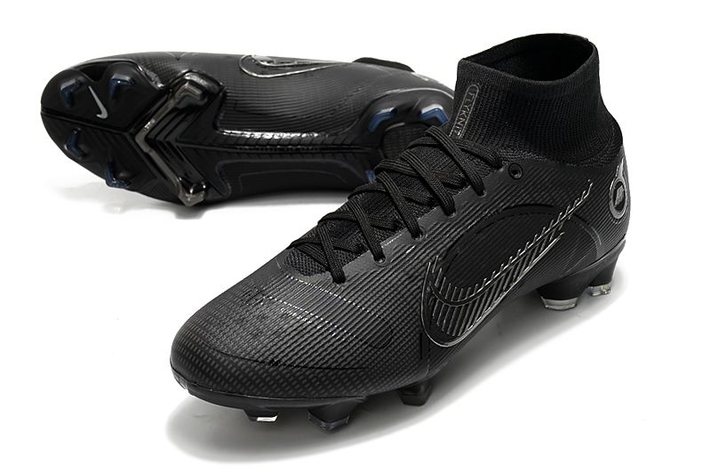 Soccer cleats mercurial all black discount