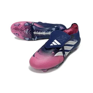 adidas Predator Elite Fold-over Tongue FG Night Indigo Lucid Pink Silver Metallic