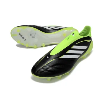 Adidas Copa PURE 4 Elite Laceless FG Core Black Lucid Green Cloud White