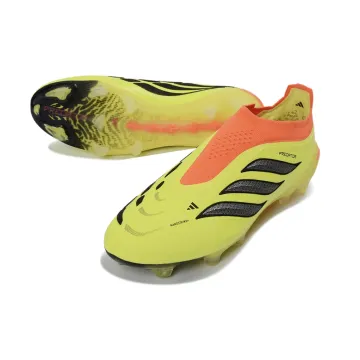 adidas Predator Elite Laceless FG Yellow Core Black Silver Lucid Red
