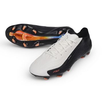 adidas F50 Hyperfast Leather Elite FG Zero Met Core Black Solar Orange