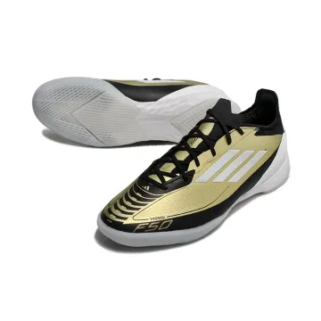 adidas F50 Pro IN Triunfo Dorado - Gold Metallic/Footwear White/Core Black