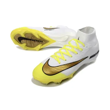 Nike Air Zoom Mercurial Superfly 10 Elite FG White Yellow Gold Black