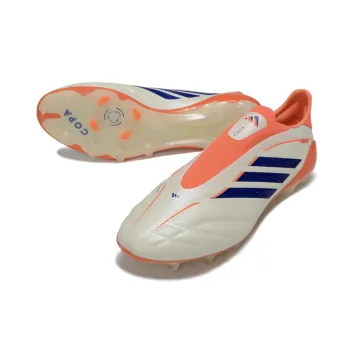 Adidas Copa PURE 4 Elite Laceless FG White Solar Orange Team Navy