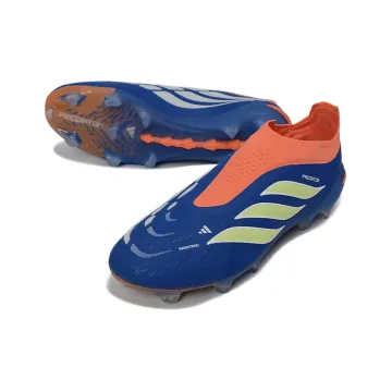 adidas Predator Elite Laceless FG Blue Volt Lucid Red