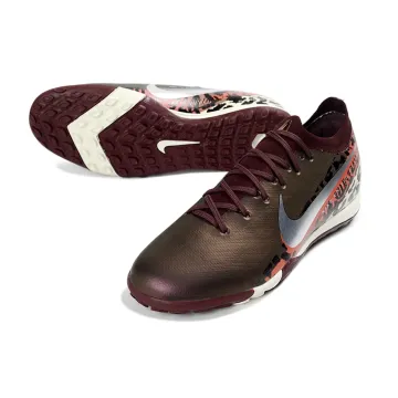 Nike Air Zoom Mercurial Vapor 16 Elite TF Burgundy Crush Mtlc Silver Univ Red Fossil