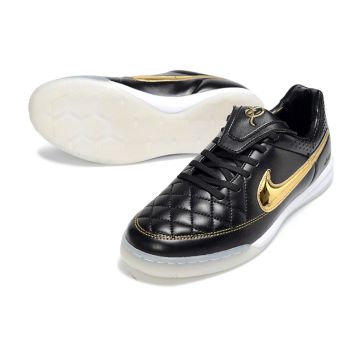 Nike Tiempo Legend SE Indoor Black Metallic Gold White