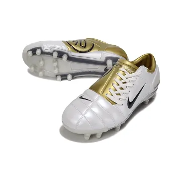 NIKE T90 Elite FG White Gold Black
