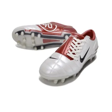 NIKE T90 Elite FG White  Red Black