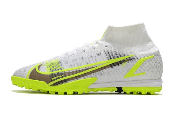 Nike Mercurial Superfly 8 Elite TF Silver Safari - White_Black_Metallic Silver_Volt