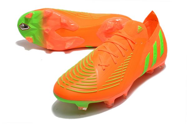 orange and green football boots