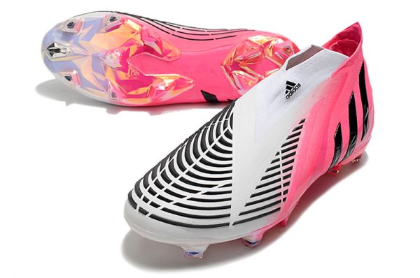 Adidas Predator Edge LZ + FG - Solar Pink Core Black Footwear White