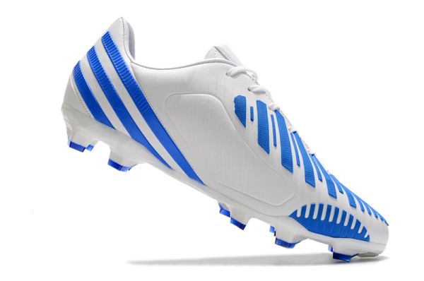 adidas Predator LZ .1 FG 2022 Soccer Cleats White Blue