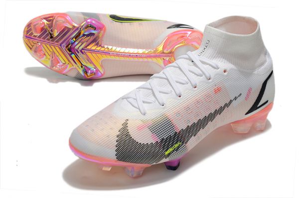 pink and white nike cleats