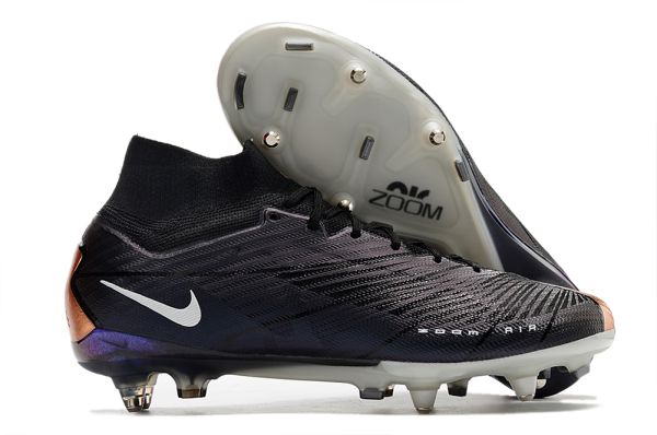 New Nike Air Zoom Mercurial Superfly SG-Pro Retro Black Copper Metallic White