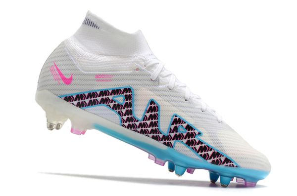 Nike Air Zoom Mercurial Superfly IX Elite AG-Pro Blast - White Baltic Blue Pink BlastIndigo Haze