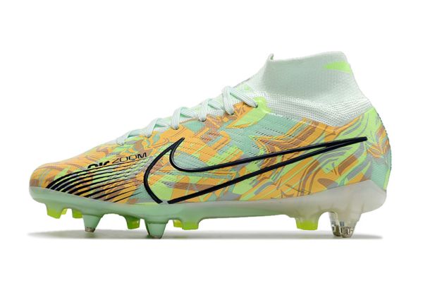 Nike Air Zoom Mercurial Superfly IX Elite SG-PRO Bonded - Barely Green Blackened BlueTotal Orange