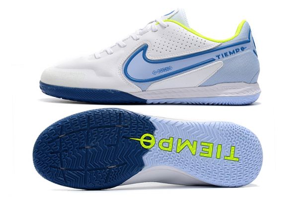 Nike React Tiempo Legend 9 Pro IC - White Blue