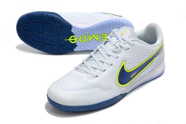 Nike React Tiempo Legend 9 Pro IC Grey Dark Marina Blue Dark Marine Blue