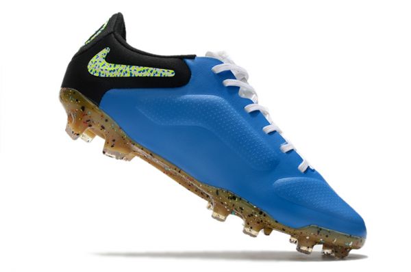 Nike Tiempo Legend 9 Elite FG Photo Blue Neon Yellow Black