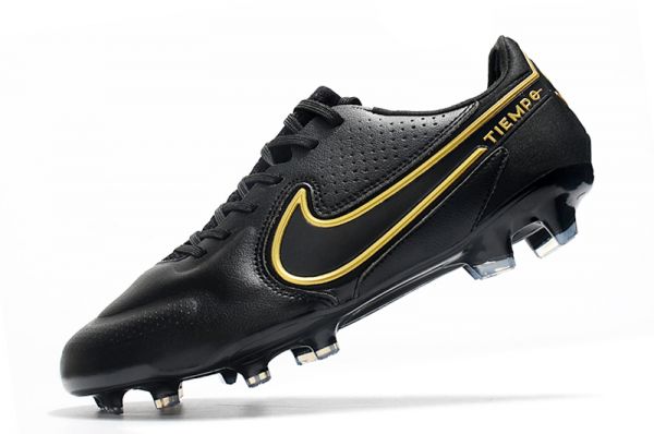 Nike Tiempo Legend 9 Elite FG Shadow - Black Metallic Dark Grey Anthracite