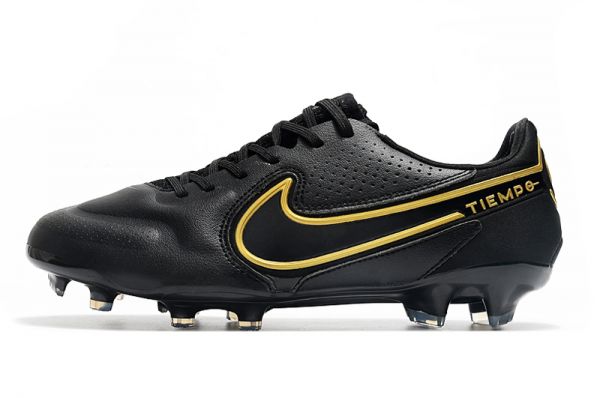 Nike Tiempo Legend 9 Elite FG Shadow - Black Metallic Dark Grey Anthracite