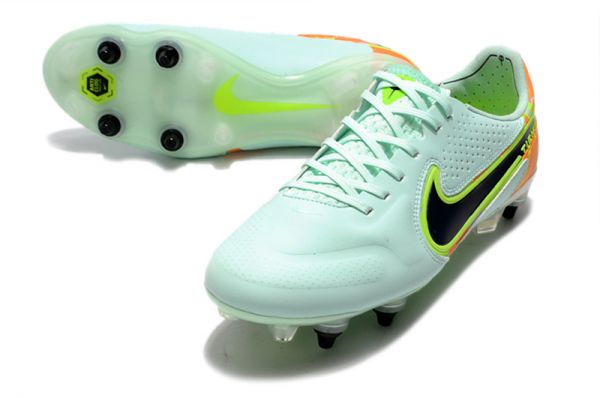 Nike Tiempo Legend 9 Elite SG Pro Bonded - Green/Blackened Blue/Total Orange