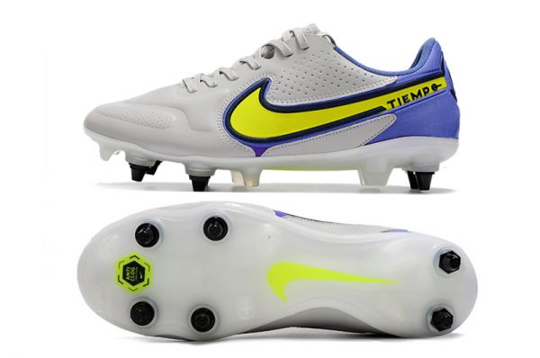 Nike Tiempo Legend 9 Elite SG Pro Recharge - Grey Fog/Volt/Sapphire