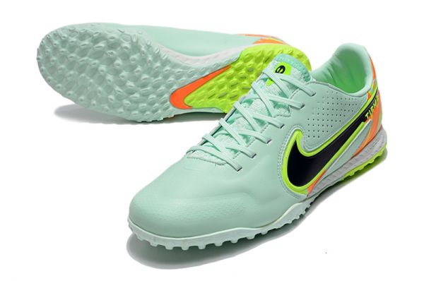 Nike Tiempo Legend 9 Pro TF Bonded - Green/Blackened Blue/Total Orange