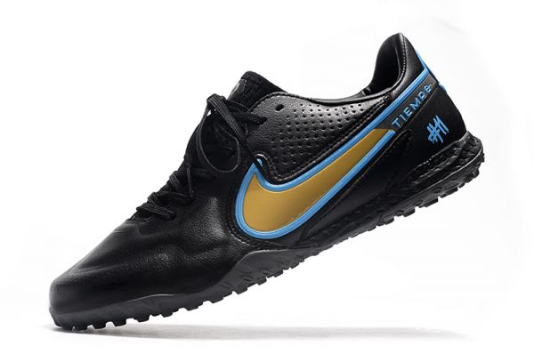 Nike Tiempo Legend 9 Pro TF Golden Trophy Black Blue Gold
