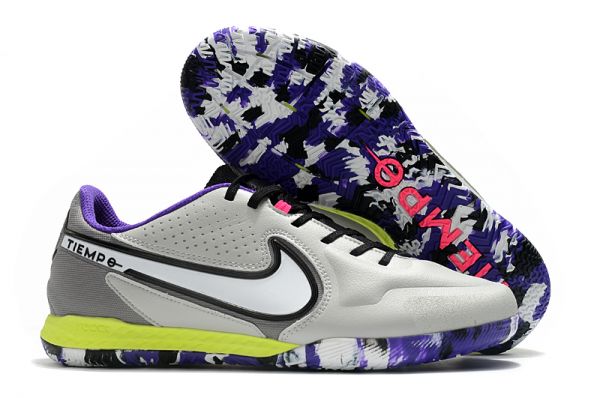 Nike Tiempo React Legend 9 Pro IC - Smoke Grey White Volt