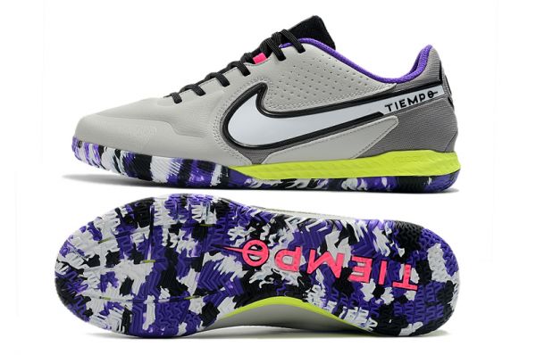 Nike Tiempo React Legend 9 Pro IC - Smoke Grey White Volt