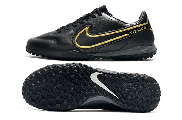 Nike Tiempo React Legend 9 Pro TF Shadow - Black Metallic Dark Grey Anthracite