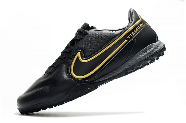 Nike Tiempo React Legend 9 Pro TF Shadow - Black Metallic Dark Grey Anthracite