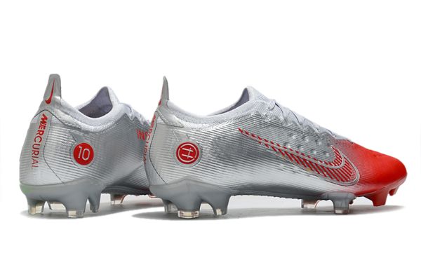 silver and red mercurials